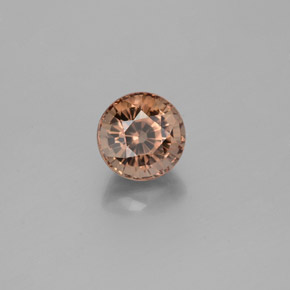 1.30캐럿 천연 골든 브라운에서 오렌지 색상 변경 가넷, 라운드 컷, VVS