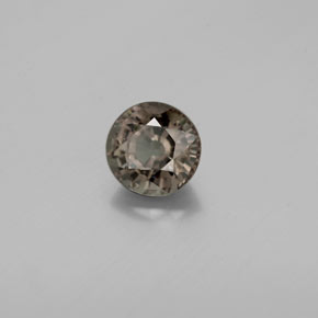 1.18캐럿 천연 녹갈색에서 레드핑크 컬러체인지 가넷, 라운드 컷, 5.93 mm, VS-SI