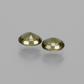1.41캐럿 천연 녹갈색에서 레드핑크 컬러체인지 가넷 보석, 타원형 컷, 5.5×4.5 mm, VS