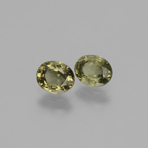 캐럿 천연 그린 브라운에서 레드 핑크 색상 변경 가넷 보석, 타원형 컷, VS-SI