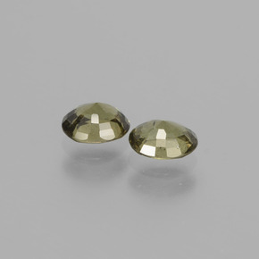 캐럿 천연 그린 브라운에서 레드 핑크 색상 변경 가넷 보석, 타원형 컷, VS-SI