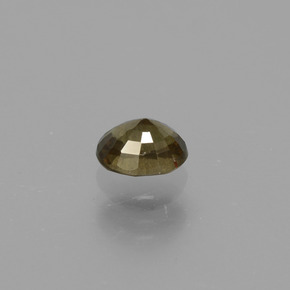 0.57캐럿 천연 골든 옐로우 컬러체인지 가넷, 타원형 컷, 5.1×4.1 mm, VS