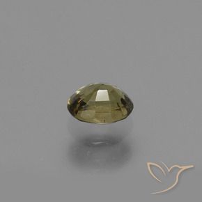 0.65캐럿 천연 골든 옐로우 컬러체인지 가넷, 타원형 컷, 5.3×4.3 mm, VS