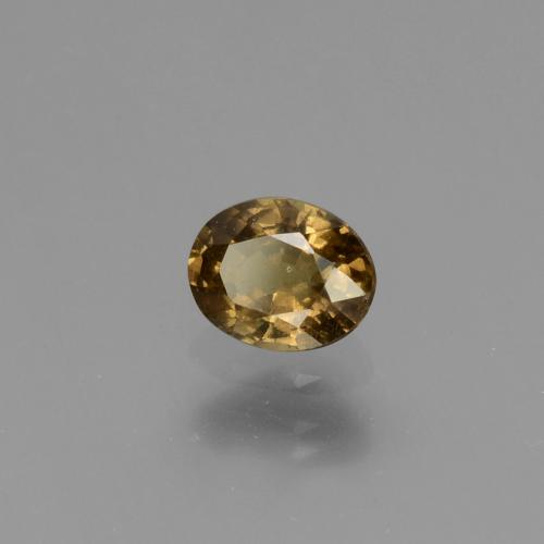 0.65캐럿 천연 골든 옐로우 컬러체인지 가넷, 타원형 컷, 5.6×4.5 mm, VS