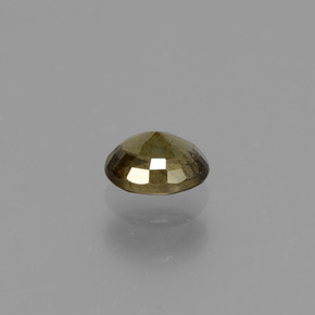 0.66캐럿 천연 골든 옐로우 컬러체인지 가넷, 타원형 컷, 5.5×4.6 mm, VS