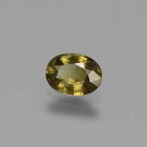 0.73캐럿 천연 녹갈색에서 레드핑크 컬러체인지 가넷, 타원형 컷, 6.2×4.6 mm, VS