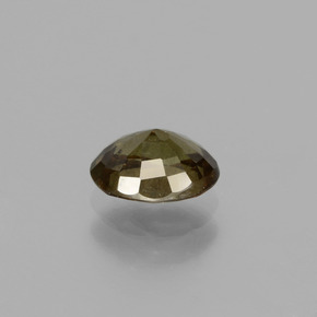 0.89캐럿 천연 다크 브라운 컬러체인지 가넷, 타원형 컷, 6.4×4.8 mm, VS