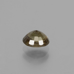 0.81캐럿 천연 다크 브라운 컬러체인지 가넷, 타원형 컷, 5.7×4.6 mm, VS