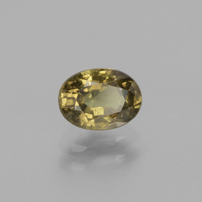 0.94캐럿 천연 녹갈색에서 레드핑크 컬러체인지 가넷, 타원형 컷, 6.5×4.8 mm, VS