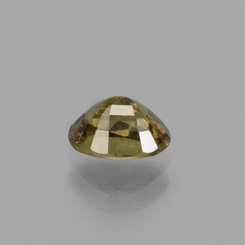 0.96캐럿 천연 다크 브라운 컬러체인지 가넷, 타원형 컷, 6.6×4.6 mm, VS-SI