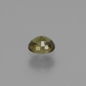 0.57캐럿 천연 녹갈색에서 레드핑크 컬러체인지 가넷, 타원형 컷, 5.1×4.3 mm, VS