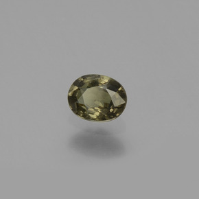 0.44캐럿 천연 그린 브라운에서 레드 핑크 색상 변경 가넷, 타원형 컷, VS