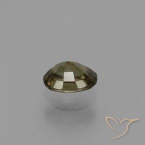 0.87캐럿 천연 엄버 브라운 컬러체인지 가넷, 타원형 컷, 6.1×4.8 mm, VS