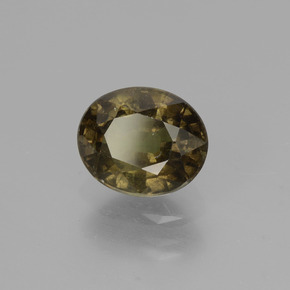 1.86캐럿 천연 그린 브라운에서 레드 핑크 색상 변경 가넷, 타원형 컷, VS-SI