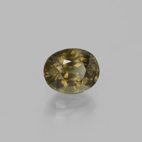 1.49캐럿 천연 그린 브라운에서 레드 핑크 색상 변경 가넷, 타원형 컷, VS-SI