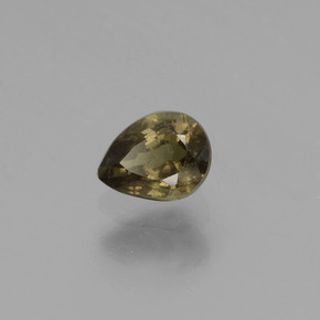 0.48캐럿 천연 녹갈색에서 레드핑크 컬러체인지 가넷, 배 모양, 5.1×3.9 mm, VS