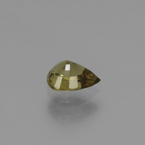 0.42캐럿 천연 녹갈색에서 레드핑크 컬러체인지 가넷, 배 모양, 5.3×4 mm, VS