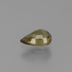 0.61캐럿 천연 그린 브라운에서 레드 핑크 색상 변경 가넷, 배 모양, VS