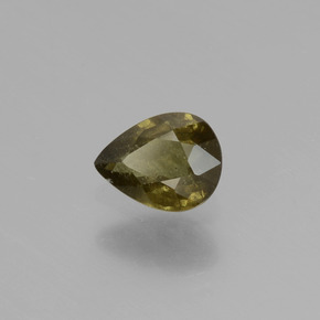 0.50캐럿 천연 녹갈색에서 레드핑크 컬러체인지 가넷, 배 모양, 5.6×4.3 mm, VS