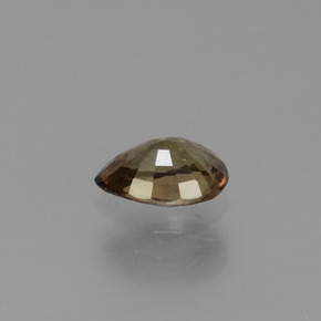 0.52캐럿 천연 녹갈색에서 레드핑크 컬러체인지 가넷, 배 모양, 5.8×4.1 mm, VS