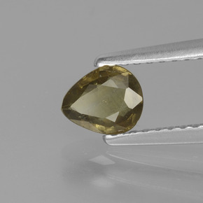 0.55캐럿 천연 그린 브라운에서 레드 핑크 색상 변경 가넷, 배 모양, VS