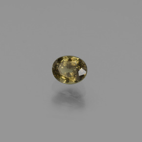 0.51캐럿 천연 그린에서 레드핑크 컬러체인지 가넷, 타원형 컷, 4.7×3.8 mm, VS
