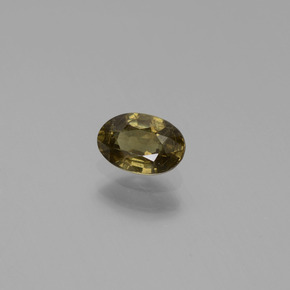 0.54캐럿 천연 그린에서 레드핑크 컬러체인지 가넷, 타원형 컷, 5.7×3.9 mm, VS