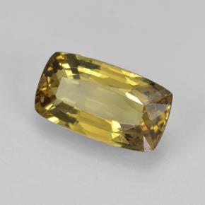 1.37캐럿 천연 어스 골든 컬러체인지 가넷, 쿠션 컷, 8.9×5 mm, VVS-VS