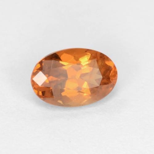 0.61캐럿 천연 골든 브라운 컬러체인지 가넷, 타원형 컷, 6.1×4.1 mm, VS