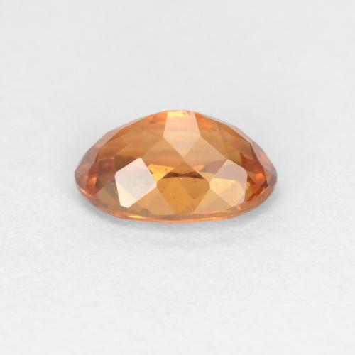 0.61캐럿 천연 골든 브라운 컬러체인지 가넷, 타원형 컷, 6.1×4.1 mm, VS