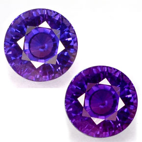 1.04캐럿 천연 멀티컬러 컬러체인지 사파이어, 라운드 컷, 5.57 mm, VS-SI