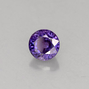 0.77캐럿 천연 멀티컬러 컬러체인지 사파이어, 라운드 컷, 5.00 mm, VS