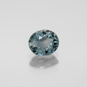 0.89캐럿 천연 멀티컬러 컬러체인지 사파이어, 타원형 컷, 6×5.1 mm, VVS
