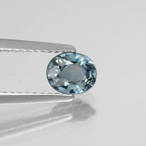 0.71캐럿 천연 멀티컬러 컬러체인지 사파이어, 타원형 컷, 5.8×4.8 mm, VS