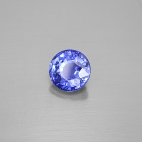 2.84캐럿 천연 블루에서 바이올렛 컬러체인지 사파이어, 라운드 컷, 8.17 mm, VS