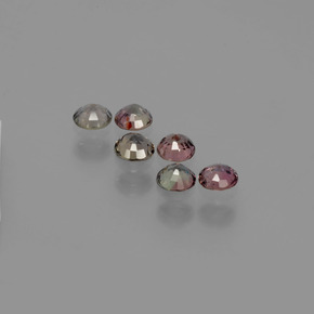 1.67캐럿 천연 다색 색상 변경 사파이어, 라운드 컷, VS