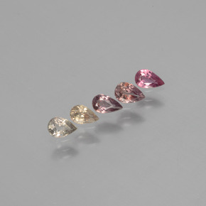 캐럿 천연 다색 색상 변경 사파이어 보석, 배 모양, VS