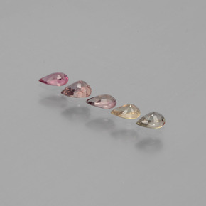 캐럿 천연 다색 색상 변경 사파이어 보석, 배 모양, VS