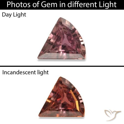 0.17ct 미디엄 브라운 색상 변경 사파이어, 팬시한, VVS