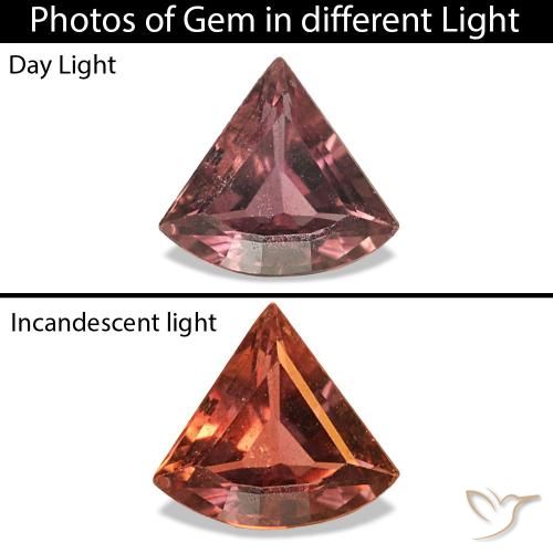 0.21캐럿 천연 딥 로즈 핑크 색상 변경 사파이어, 팬시한, VS