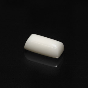 2.76캐럿 천연 화이트 산호, 바게트, 11.5×5.4 mm, 불투명체