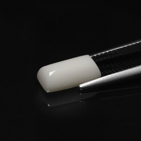 2.76캐럿 천연 화이트 산호, 바게트, 11.5×5.4 mm, 불투명체
