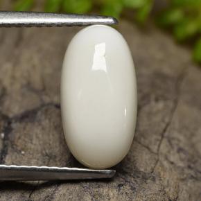 2.47캐럿 천연 하얀색 산호, 타원형 컷, 불투명체