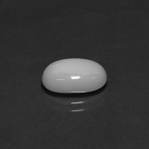 2.54캐럿 천연 화이트 산호, 타원형 컷, 11.3×7.1 mm, 불투명체