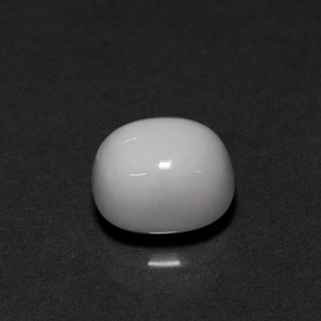 2.26캐럿 천연 화이트 산호, 타원형 컷, 8.1×7.2 mm, 불투명체