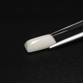 1.98캐럿 천연 화이트 산호, 바게트, 10.8×5.2 mm, 불투명체