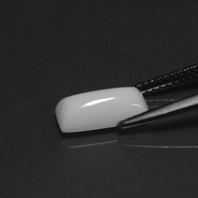 1.92캐럿 천연 화이트 산호, 바게트, 11×5.3 mm, 불투명체