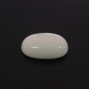 2.37캐럿 천연 화이트 산호, 타원형 컷, 10.9×7 mm, 불투명체