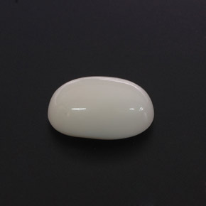 2.68캐럿 천연 화이트 산호, 타원형 컷, 10.6×7.1 mm, 불투명체