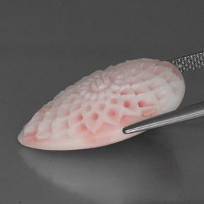 13.69캐럿 천연 분홍색 산호, 멋진 모양, 불투명체